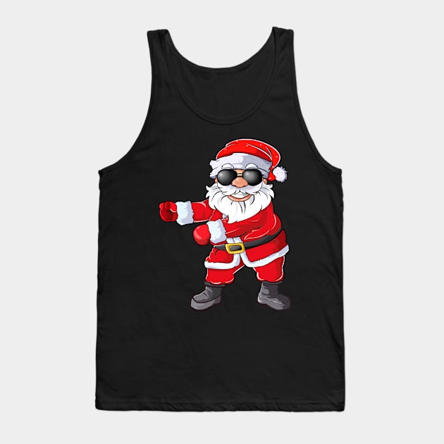 FLOSSING SANTA Dabbing Santa Christmas Tshirt Gift Dab Santa Claus Tank Top by igybcrew